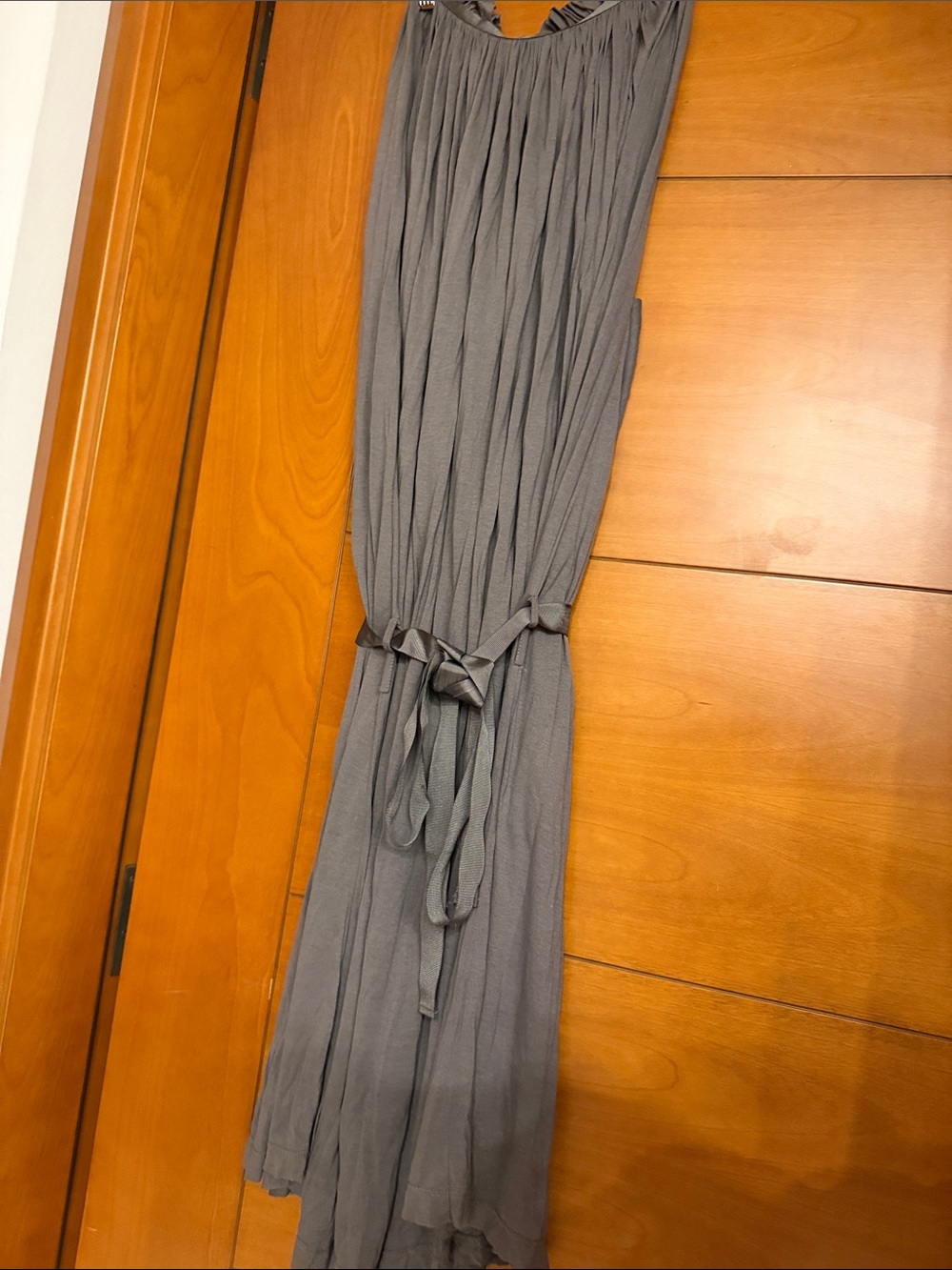 Gray Women's Pleated Maxi Dress - Brand Unspecified